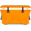 imageCamco Cupholder Attachment for Currituck Coolers  Attach to Your Cooler to Hold Cups Cans and Bottles ampamp More Great for Camping Picnics and at The Beach  51791Tangerine Exterior  White Interior