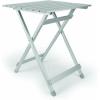 imageCamco Large Aluminum Side Table  Features Easy Setup ampamp Supports Up to 110lbs  195 L x 20 W x 2425 H  Great for Camping RVing ampamp More  Folds to 2 W for RV Storage and Organization 51891
