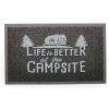 imageCamco Life is Better at The Campsite Scrub Mat  265quot by 15quot  NonSlip Backing  GrayWhite  53200