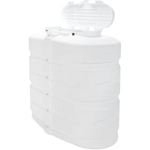 imageCamco CamperRV Dual Propane Tank Cover  Features Hinged Top Panel ampamp Custom Molded Design  Fits 2 30lb Steel Tanks  Protects Propane Tanks During Travel Camping and More  White 50515
