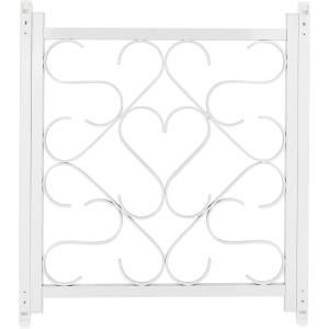 imageCamco CamperRV Screen Door Deluxe Grille  Features an Adjustable Width of 20Inches to 32Inches ampamp Crafted of HeavyDuty Aluminum  Includes Installation Hardware 43993White