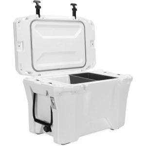 imageCamco Currituck 30Quart Premium Cooler  Up to 10 Days of Ice Retention  Holds Up to 28 Cans and 18 lbs of Ice  Snowscape  51716