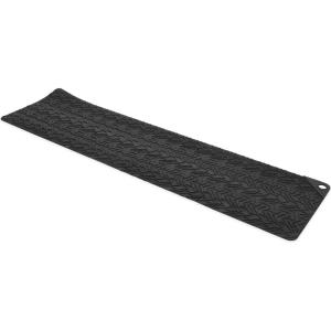 imageCamco Flexible Grip Pad Runner for RV Leveling Blocks 35 Inches L x 9 Inches W  Protects Your Leveling Blocks from Uneven Surfaces  Easy to Carry and Store 44528 BlackGrip Pad Runner