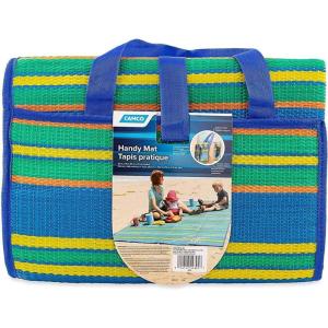 imageCamco Handy Mat with Strap Perfect for Picnics Beaches RV and Outings GreenRed  60quot x 78quot 42813Multi Color