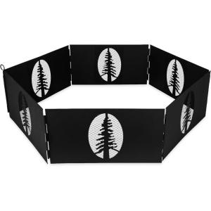 imageCamco Heavy Duty Steel Campfire Ring  27quotquot Wide with Hinged Construction Portable Collapsible Design is Easily Transportable Comes with Storage Bag  51091quot Black