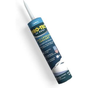 imageCamco SelfLeveling CamperRV Roof Sealant  Designed to Seal EPDM Rubber TPO Fiberglass Wood ampamp More  Seal Along Roof Edges Vent Pipes ampamp Air Vents  101 Fl Oz 41464101 Fl Oz Pack of 1