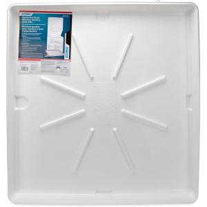 imageCamco Stackable Washing Machine Drain Pan  Great for ApartmentSized Washers or Stackable Units  Protects Floors from Leaks ampamp Measures 28Inches x 30Inches  Crafted of HeavyDuty Plastic 21006Pan