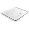 imageCamco 20784 Low Profile Washing Machine Drain Pan with PVC Fitting 30 Inch x 34 Inch Graphite  Protects Your Floors from Washing Machine Leaks  Easy to UseWhite
