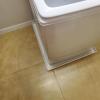 imageCamco 20784 Low Profile Washing Machine Drain Pan with PVC Fitting 30 Inch x 34 Inch Graphite  Protects Your Floors from Washing Machine Leaks  Easy to UseWhite