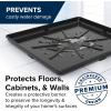 imageCamco 20784 Low Profile Washing Machine Drain Pan with PVC Fitting 30 Inch x 34 Inch Graphite  Protects Your Floors from Washing Machine Leaks  Easy to Usegraphite