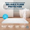 imageCamco 20784 Low Profile Washing Machine Drain Pan with PVC Fitting 30 Inch x 34 Inch Graphite  Protects Your Floors from Washing Machine Leaks  Easy to UseWhite