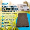 imageCamco 42964 Gray Premium Wrap Around RV Step Rug PVC Material 175quot x 18quotBrown