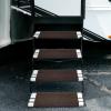 imageCamco 42964 Gray Premium Wrap Around RV Step Rug PVC Material 175quot x 18quotBrown