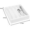 imageCamco 43508 Cutlery Tray  Designed for RV and Compact Kitchen Drawers  Easily Organize and Store Kitchen Flatware  WhiteWhite