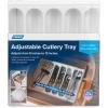 imageCamco 43508 Cutlery Tray  Designed for RV and Compact Kitchen Drawers  Easily Organize and Store Kitchen Flatware  WhiteWhite