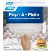 imageCamco 9inch PopAPlate Plastic Plate Dispenser  Ideal for Compact Spaces RVs and Trailers  Mounts Under Cabinets or Shelves  White 57001AS PICTURED Pack of 2
