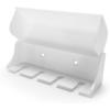 imageCamco A PopAToothbrush Wall Mounted Holder With Protective Cover Perfect For Traveling Dorm Bathrooms and More Holds 4 Toothbrushes White 57204Holds 4