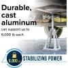 imageCamco Aluminum Stack Jacks  Stabilize ampamp Position Your RV Trailer Or Camper Supports Up to 6000 lb  Extends 11quot  17quot  Pack of 4 44560Pack of 4