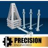 imageCamco Aluminum Stack Jacks  Stabilize ampamp Position Your RV Trailer Or Camper Supports Up to 6000 lb  Extends 11quot  17quot  Pack of 4 44560Pack of 4