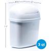 imageCamco Cabinet Mount Trash Can  Ideal for Tight Spaces in an RV Boat Apartment Dorm Room or Tiny House  Measures 135quot x 85quot x 5quot 439623Quart