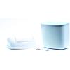 imageCamco Cabinet Mount Trash Can  Ideal for Tight Spaces in an RV Boat Apartment Dorm Room or Tiny House  Measures 135quot x 85quot x 5quot 439623Quart