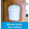imageCamco Cabinet Mount Trash Can  Ideal for Tight Spaces in an RV Boat Apartment Dorm Room or Tiny House  Measures 135quot x 85quot x 5quot 439623Quart