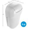 imageCamco Cabinet Mount Trash Can  Ideal for Tight Spaces in an RV Boat Apartment Dorm Room or Tiny House  Measures 135quot x 85quot x 5quot 439625Quart