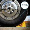 imageCamco Camper ampamp RV Wheel Chock with Rope  Keeps Trailer inPlace to Safely Unhitch or Park  Compatible with Wheels Up to 26 in Diameter ampamp Molded of HeavyDuty Hard Plastic  2Pack  44471Standard Design