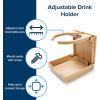 imageCamco CamperRV Drink Holder  Features Adjustable SpaceSaving Design ampamp Holds Almost Any Size Mug Cup Bottle or Can  Extra Cup Holder for Cars Trucks RVs Vans Boats and More  Khaki 44042Khaki