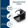 imageCamco CamperRV Drink Holder  Features Adjustable SpaceSaving Design ampamp Holds Almost Any Size Mug Cup Bottle or Can  Extra Cup Holder for Cars Trucks RVs Vans Boats and More  Khaki 44042Black