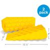 imageCamco CamperRV Wedge Leveler  Adds Up to 325 of Lift  Features Heavy Duty Lightweight Honeycomb Design  Compatible wRVs with Parking Brakes  2Pack 44580