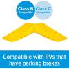 imageCamco CamperRV Wedge Leveler  Adds Up to 325 of Lift  Features Heavy Duty Lightweight Honeycomb Design  Compatible wRVs with Parking Brakes  2Pack 44580