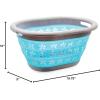 imageCamco Collapsible Utility Basket Pop Up Storage Container  Waterproof Design Easily Fits Into Compact Spaces Great for Traveling RVs Trailers Camping Dorms Small Spaces and More 51902Small