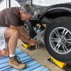 imageCamco Curved CamperRV Leveler ampamp Wheel Chock  Features Heavy Duty Honeycomb Design ampamp Includes NonSlip Rubber Grippers on Wheel Chock  Compatible wTrailers Up to 30000 lbs  1Pack 44423Pack of 1