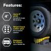 imageCamco Curved CamperRV Leveler ampamp Wheel Chock  Features Heavy Duty Honeycomb Design ampamp Includes NonSlip Rubber Grippers on Wheel Chock  Compatible wTrailers Up to 30000 lbs  1Pack 44423Pack of 2