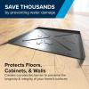 imageCamco Dishwasher Drain Pan  Protects Floors Cabinets Walls ampamp Features Front Opening for Easy Leak Detection  Crafted of HeavyDuty Polymer  24 x 2012 20602