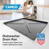 imageCamco Dishwasher Drain Pan  Protects Floors Cabinets Walls ampamp Features Front Opening for Easy Leak Detection  Crafted of HeavyDuty Polymer  24 x 2012 20602