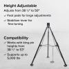 imageCamco EazLift Camper ampamp RV Gooseneck Stabilizer Tripod Jack  Reduces Movement on 5th Wheel Trailers  Features Adjustable Height from 30 to 44  7500lb Max Load Capacity 488505th Wheel Stabilizer Tripod Jack