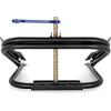 imageCamco EazLift CamperRV Tire Leveler  Features a LightWeight HeavyDuty PowderCoated Steel Design ampamp Embossed Tire Pads for Added Traction  for Single Axle Trailers 48845