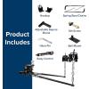 imageCamco EazLift Elite 1000lb Weight Distributing Hitch Kit with Sway Control 48058 for Trailer Black1 000 lb Kit