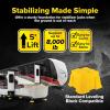 imageCamco Fasten RV Big Blocks Stabilizing Jack Supports wConvenient Handle  Nesting Design for RV Storage  Compatible wSquare RV Leveling Blocks and RV Jacks  Supports Up to 8000lbs 2Pk 44539