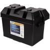 imageCamco Large Battery Box with Straps and Hardware  Group 27 30 31 Safely Stores RV Automotive and Marine Batteries  Measures Inside 714quot x 1314quot x 858quot  55373 BlackStandard Packaging