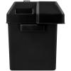 imageCamco Large Battery Box with Straps and Hardware  Group 27 30 31 Safely Stores RV Automotive and Marine Batteries  Measures Inside 714quot x 1314quot x 858quot  55373 BlackStandard Packaging