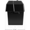 imageCamco Large Battery Box with Straps and Hardware  Group 27 30 31 Safely Stores RV Automotive and Marine Batteries  Measures Inside 714quot x 1314quot x 858quot  55373 BlackStandard Packaging