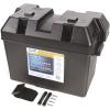 imageCamco Large Battery Box with Straps and Hardware  Group 27 30 31 Safely Stores RV Automotive and Marine Batteries  Measures Inside 714quot x 1314quot x 858quot  55373 BlackStandard Packaging