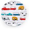 imageCamco Life is Better at The Campsite Dishware Set  Features a Virtually Unbreakable Melamine Construction is Top Rack Dishwasher Safe and has a Multicolored RVThemed Design  12Piece 53297RV Print