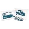 imageCamco Life is Better at The Campsite QueenSize Bed Sheets  Set Includes 1 Fitted 1 Flat Sheet and 2 Pillow Cases  Blue RV Print 53298Blue Rv Print