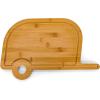 imageCamco Life is Better at The Campsite Retro RV Shaped Bamboo Wood Cutting Board for Food PrepDoesnt Dull Knives Resists Moisture 53089