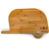 imageCamco Life is Better at The Campsite Retro RV Shaped Bamboo Wood Cutting Board for Food PrepDoesnt Dull Knives Resists Moisture 53089