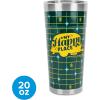 imageCamco Life is Better at The Campsite Tumbler  Heavy Duty Double Wall Vacuum Insulation  Crafted of 188 Stainless Steel  Unique Life is Better at The Campsite Design on Cool Blue  30oz 53058Retro Yellow  Green Grid